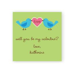 Love Birds Square Sticker