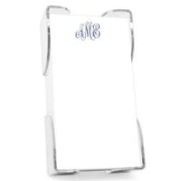 Delavan Monogram List - White with Holder
