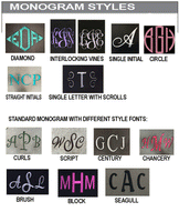Monogrammed Car Mats - Front Wheel Drive 2 or 4 piece set
