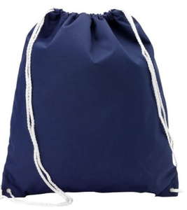 Monogrammed Navy Gym Bag