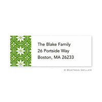 Medallion Green Address Label