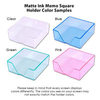 Colonial Memo Square - White with Holder