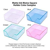 Your Logo Memo Square - White with holder