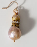 Ming Pearl with a Crown Spacer Earring