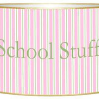 Pink & Green Stripe Letter Box