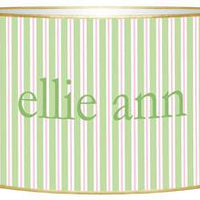 Green & Pink Stripe Letter Box