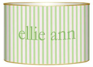 Green & Pink Stripe Letter Box