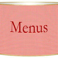 Red Gingham Letter Box