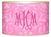 Pink Damask Letter Box
