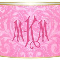 Pink Damask Letter Box