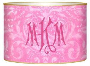 Pink Damask Letter Box