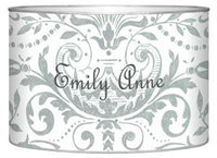Silver Damask Letter Box
