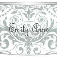 Silver Damask Letter Box