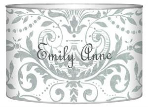 Silver Damask Letter Box