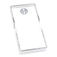 Delavan Monogram Mini List - White with Holder

