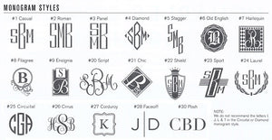 Monogrammed Square Hostess Tray