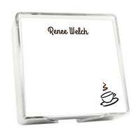 Join Your Friends Memo Square - White with holder
