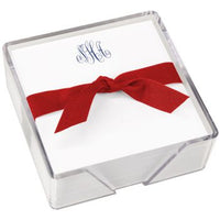 Delavan Monogram Memo Square with Holder
