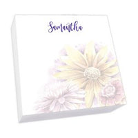 Watercolor Sunflowers Memo Square - White Refill