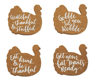 Thanksgiving Coaster Set