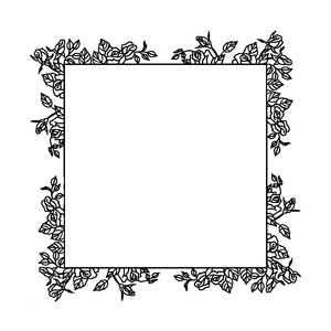 Delavan Framed Monogram Napkin - Embossed