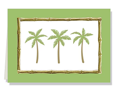 Personalized Palm Trees with Border Folded Notes