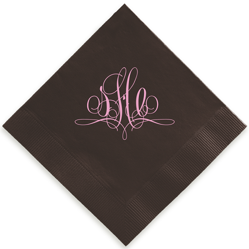 Monogrammed Paris Foil Stamped Napkins