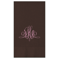 Paris Monogram Foil Press Guest Towel
