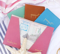 Monogrammed Leather Passport Holder
