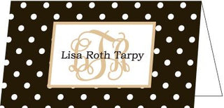 Dottie Black Folded Enclosure Card