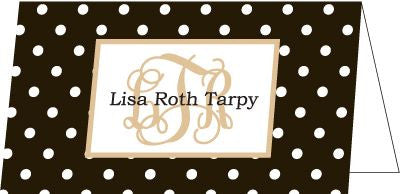 Dottie Black Folded Enclosure Card