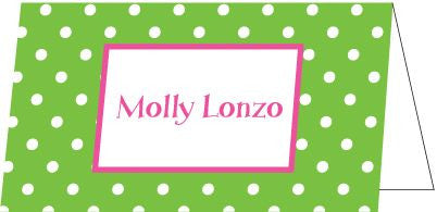 Dottie Green Folded Enclosure Card