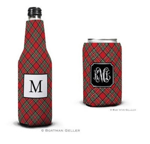 Plaid Red Koozies