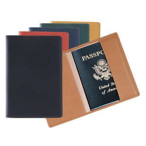 Monogrammed Leather Passport Jacket