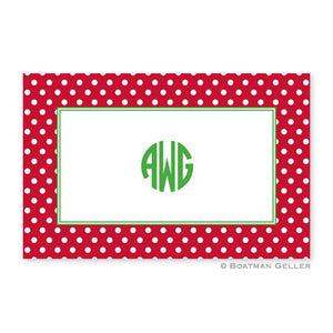 Polka Dot Red Placemat
