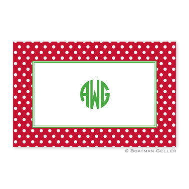 Polka Dot Red Placemat