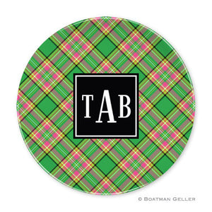 Preppy Plaid Melamine Plate