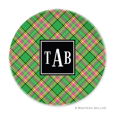 Preppy Plaid Melamine Plate