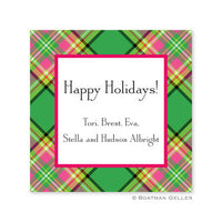 Preppy Plaid Stickers