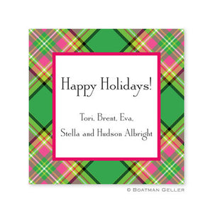 Preppy Plaid Stickers
