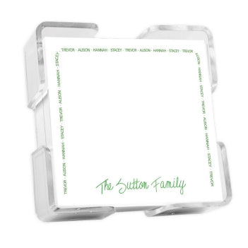 Family Arch Petite Square - White with holder