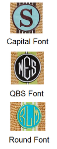 Monogrammed Beverly Basket Mono
