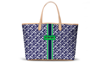 Monogrammed St Anne Tote - Navy Key
