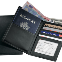 Monogrammed Passport Currency Wallet