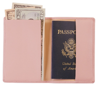 Monogrammed Leather Foil Stamped Passport Jacket
