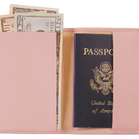 Monogrammed Leather Foil Stamped Passport Jacket