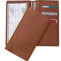 Monogrammed Leather Check Book & Secretary