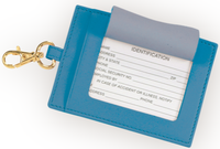 Large Luggage Tag with Gold Hardware
