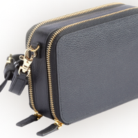 Mini Crossbody Bag in Pebbled Leather