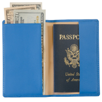 Monogrammed Leather Foil Stamped Passport Jacket